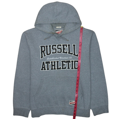 Mens UK Size 2XL Russell Athletic Grey Pullover Hoodie