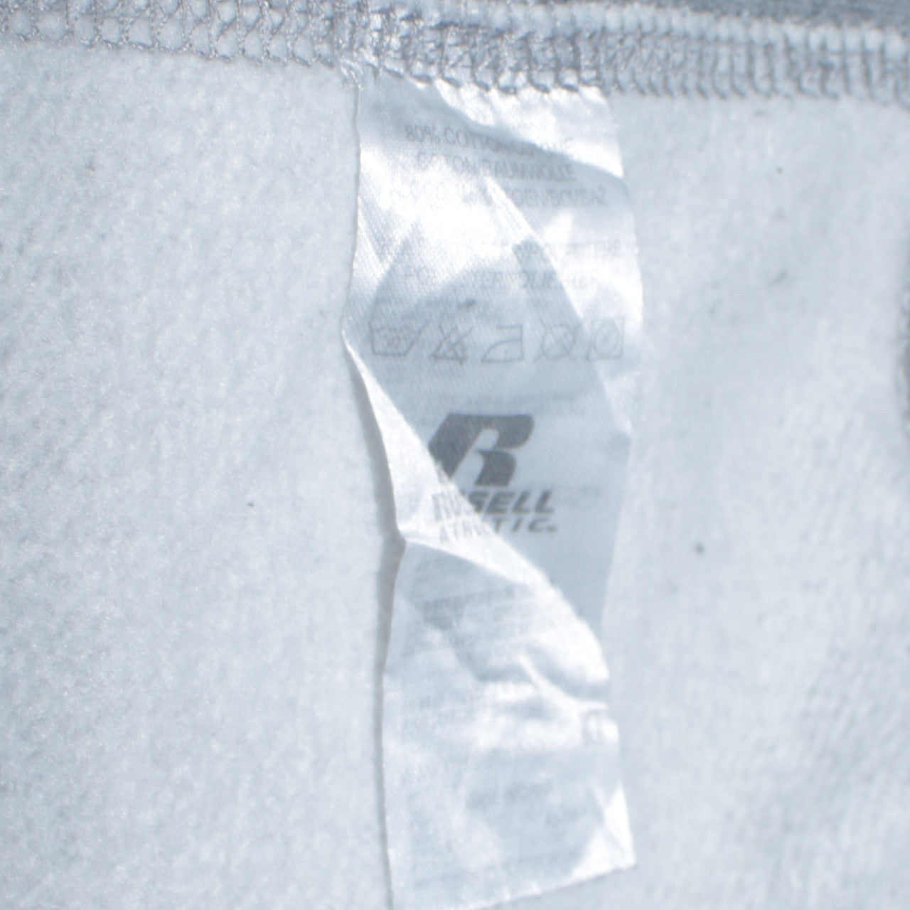 Mens UK Size 2XL Russell Athletic Grey Pullover Hoodie