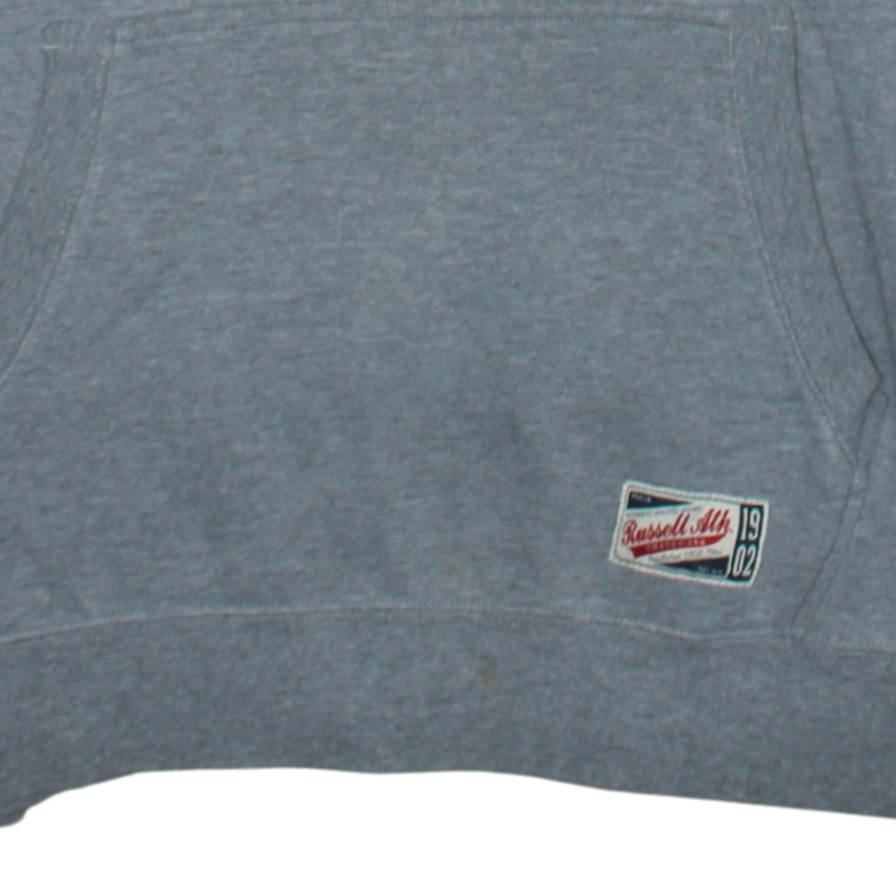Mens UK Size 2XL Russell Athletic Grey Pullover Hoodie