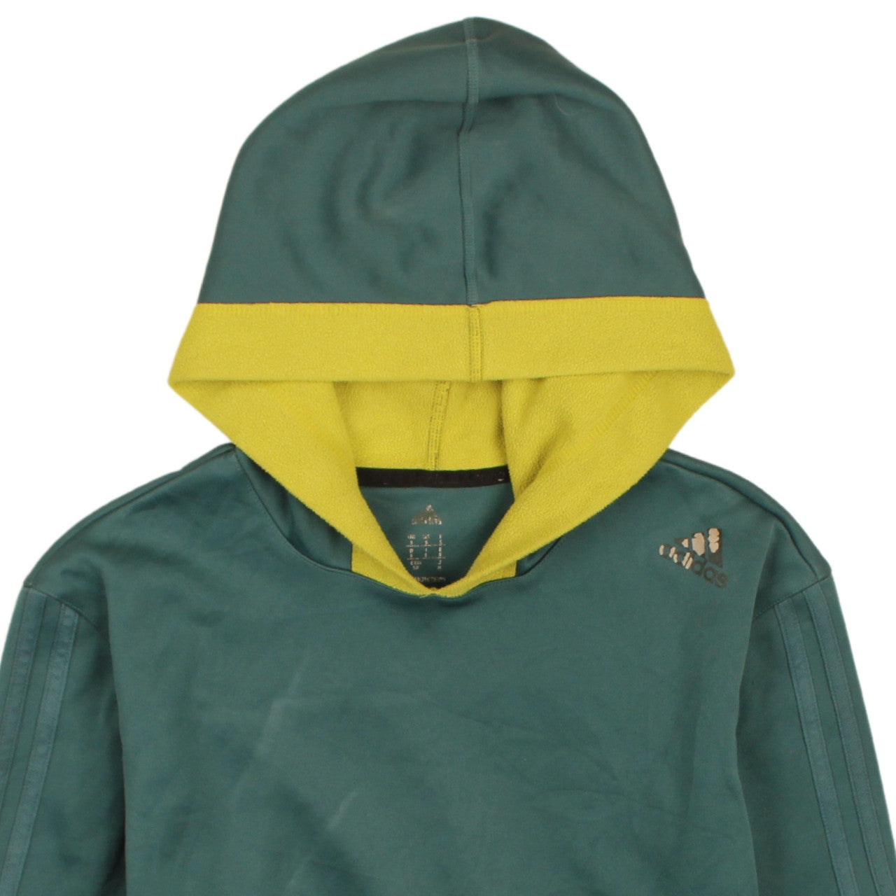Mens UK Size S adidas Green Pullover Hoodie