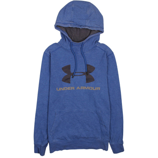 Mens UK Size S Under armour Blue Pullover Hoodie