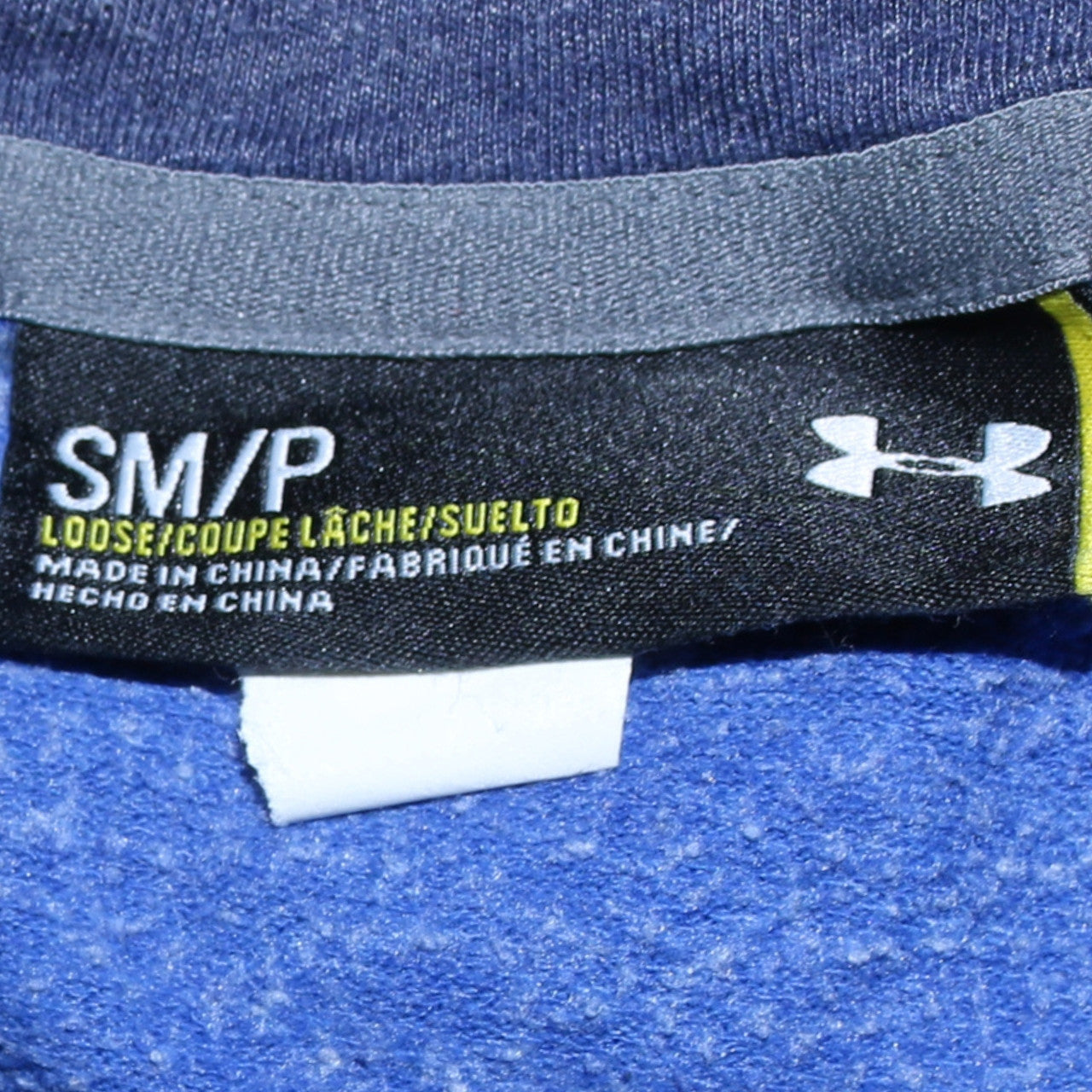 Mens UK Size S Under armour Blue Pullover Hoodie