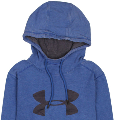 Mens UK Size S Under armour Blue Pullover Hoodie