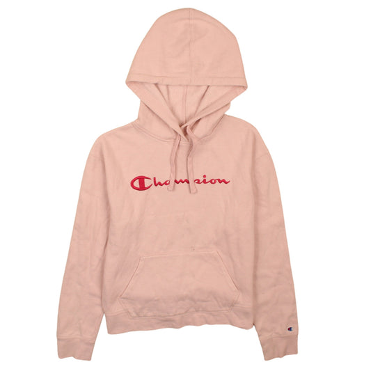 Womens UK Size S Champion Pink Pullover Hoodie