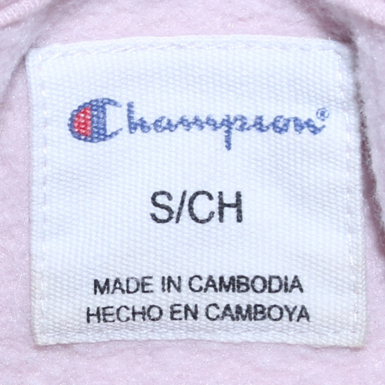 Womens UK Size S Champion Pink Pullover Hoodie