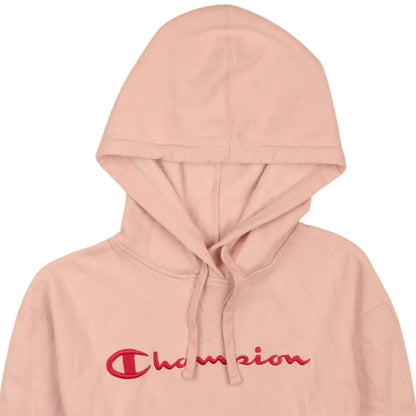 Womens UK Size S Champion Pink Pullover Hoodie