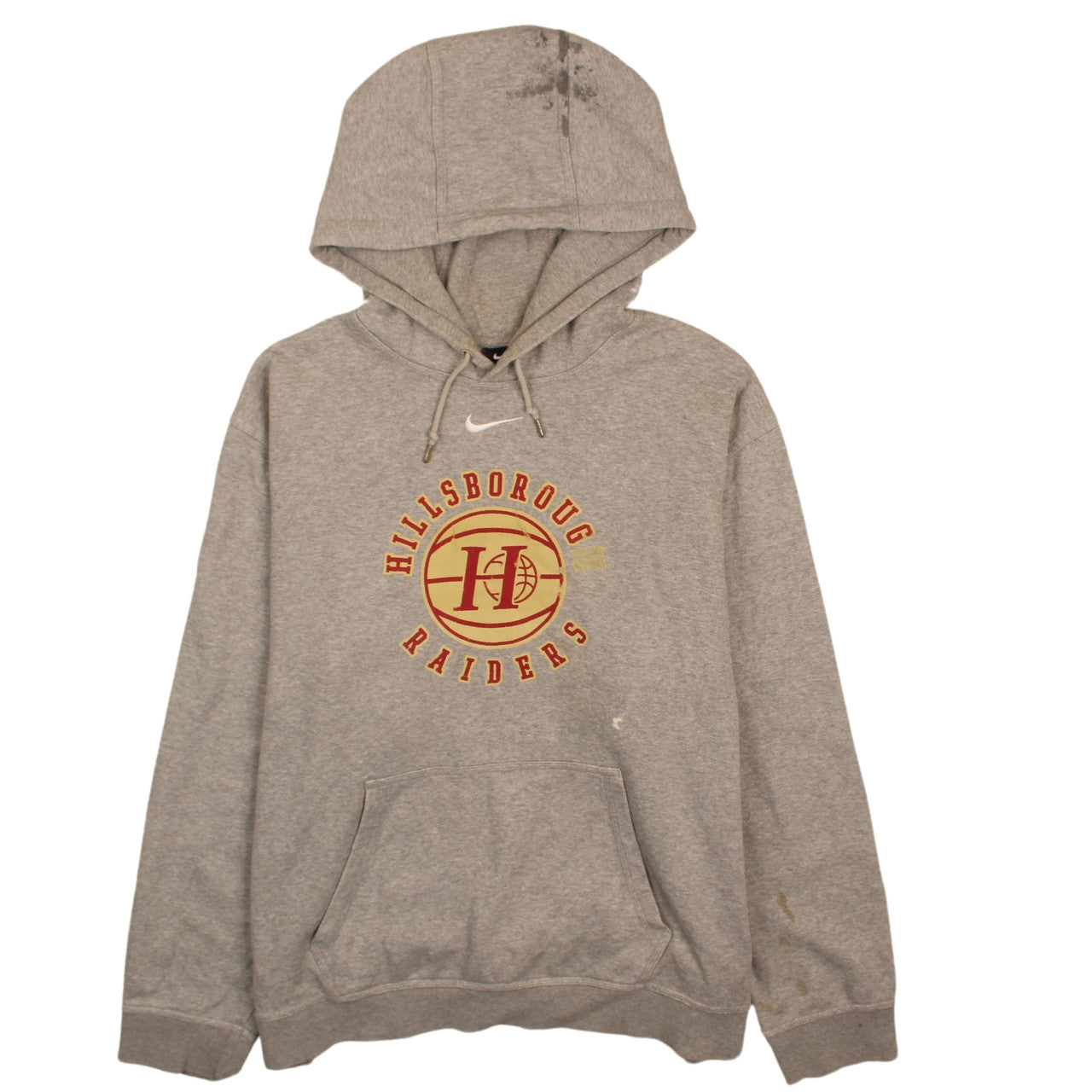 Mens UK Size XL Nike Grey Pullover Hoodie