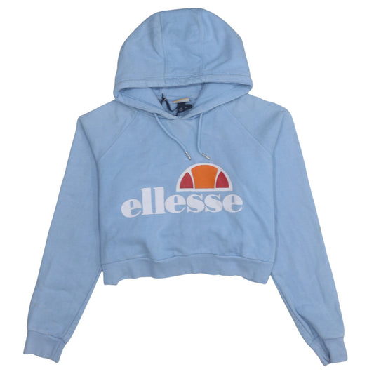Womens UK Size 12 ellesse Blue Pullover Hoodie