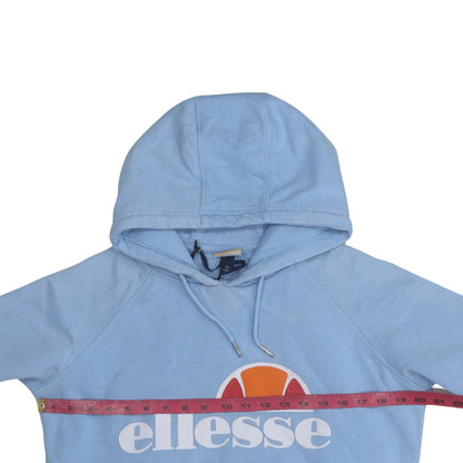 Womens UK Size 12 ellesse Blue Pullover Hoodie