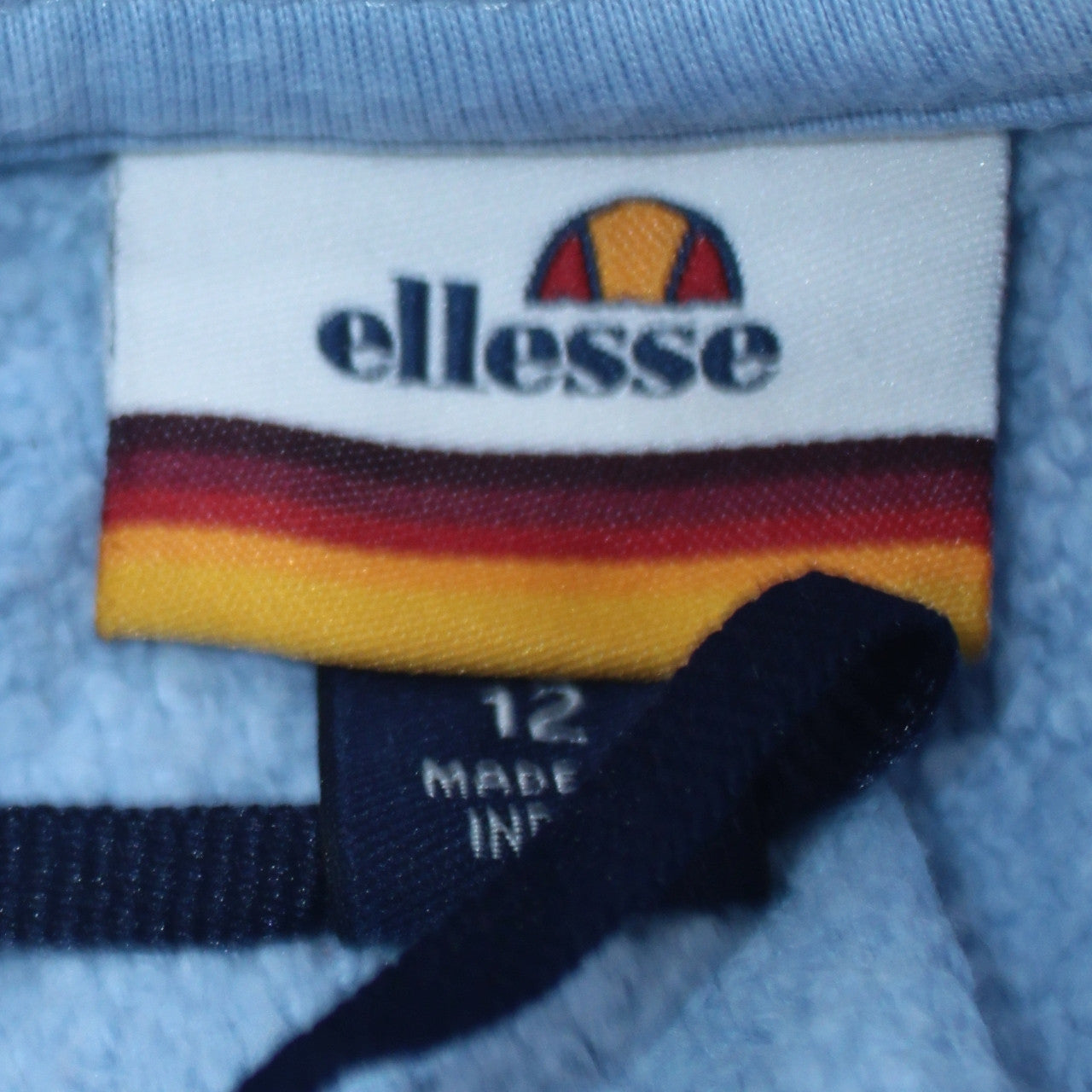 Womens UK Size 12 ellesse Blue Pullover Hoodie