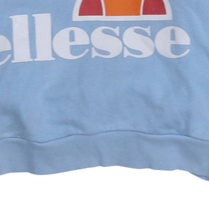 Womens UK Size 12 ellesse Blue Pullover Hoodie