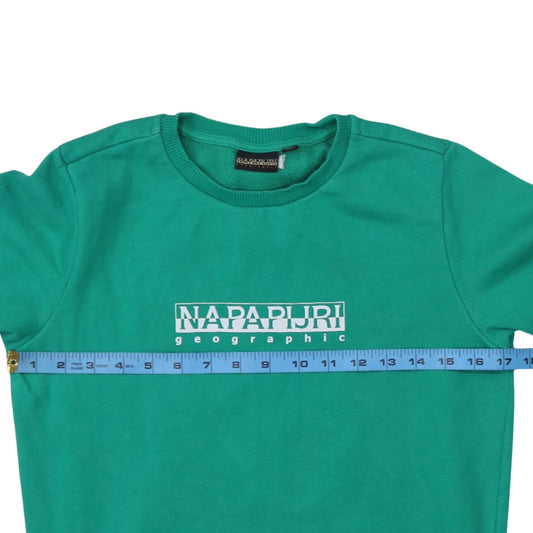 Womens UK Size 12 Napapijri Green Pullover Sweatshirt