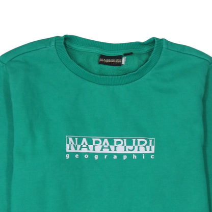 Womens UK Size 12 Napapijri Green Pullover Sweatshirt
