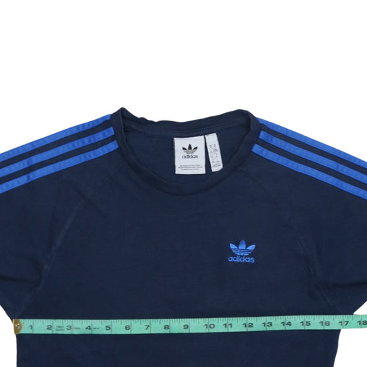 adidas Men Blue XS Crew Neck Short Sleeve Sports T-Shirt