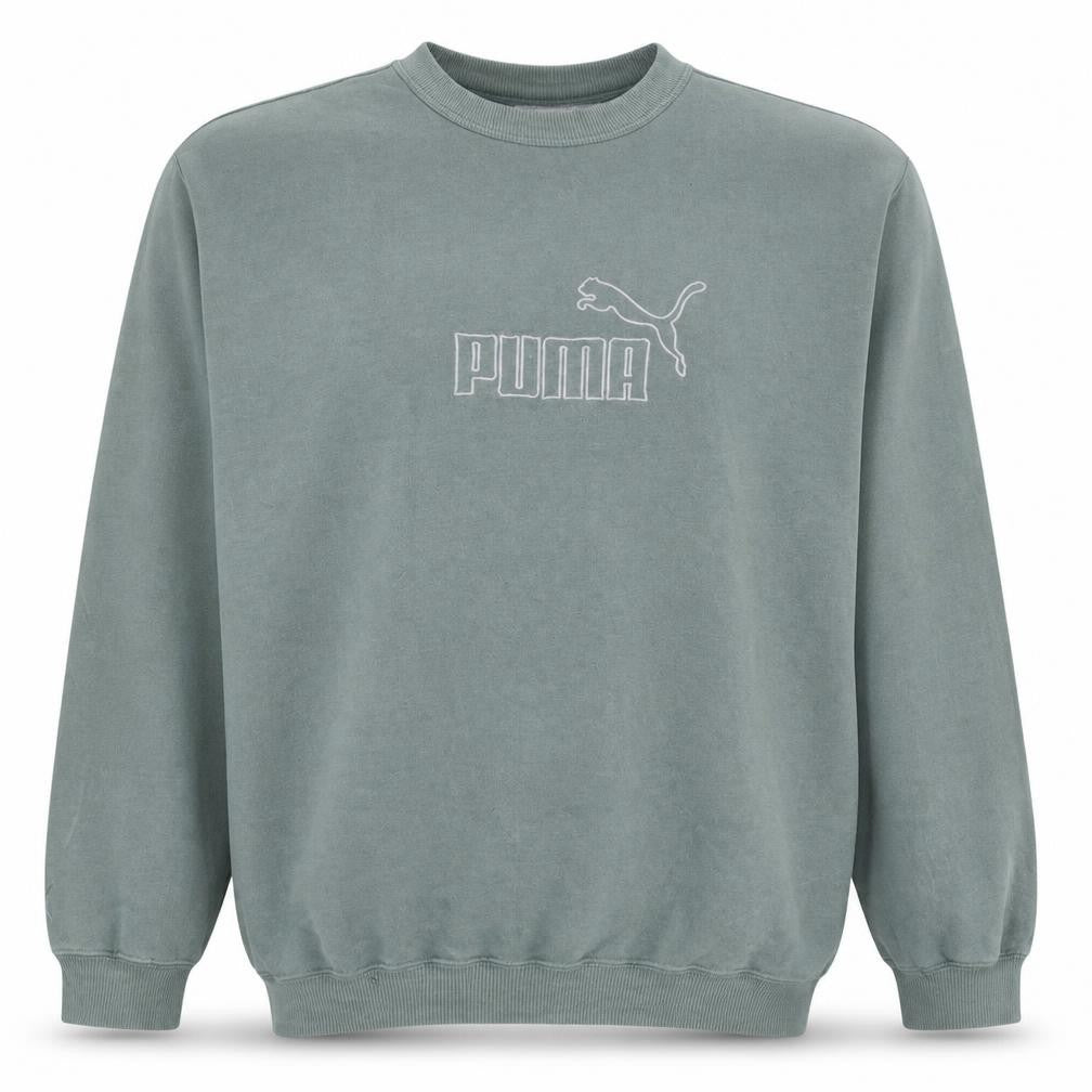 Mens UK Size XL PUMA Green Pullover Sweatshirt