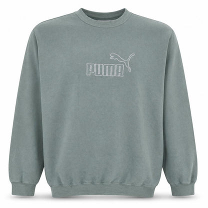 Mens UK Size XL PUMA Green Pullover Sweatshirt