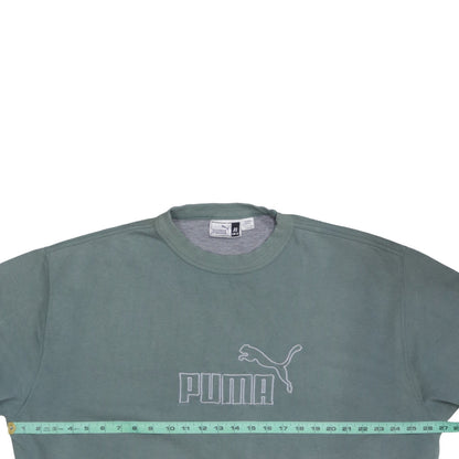 Mens UK Size XL PUMA Green Pullover Sweatshirt