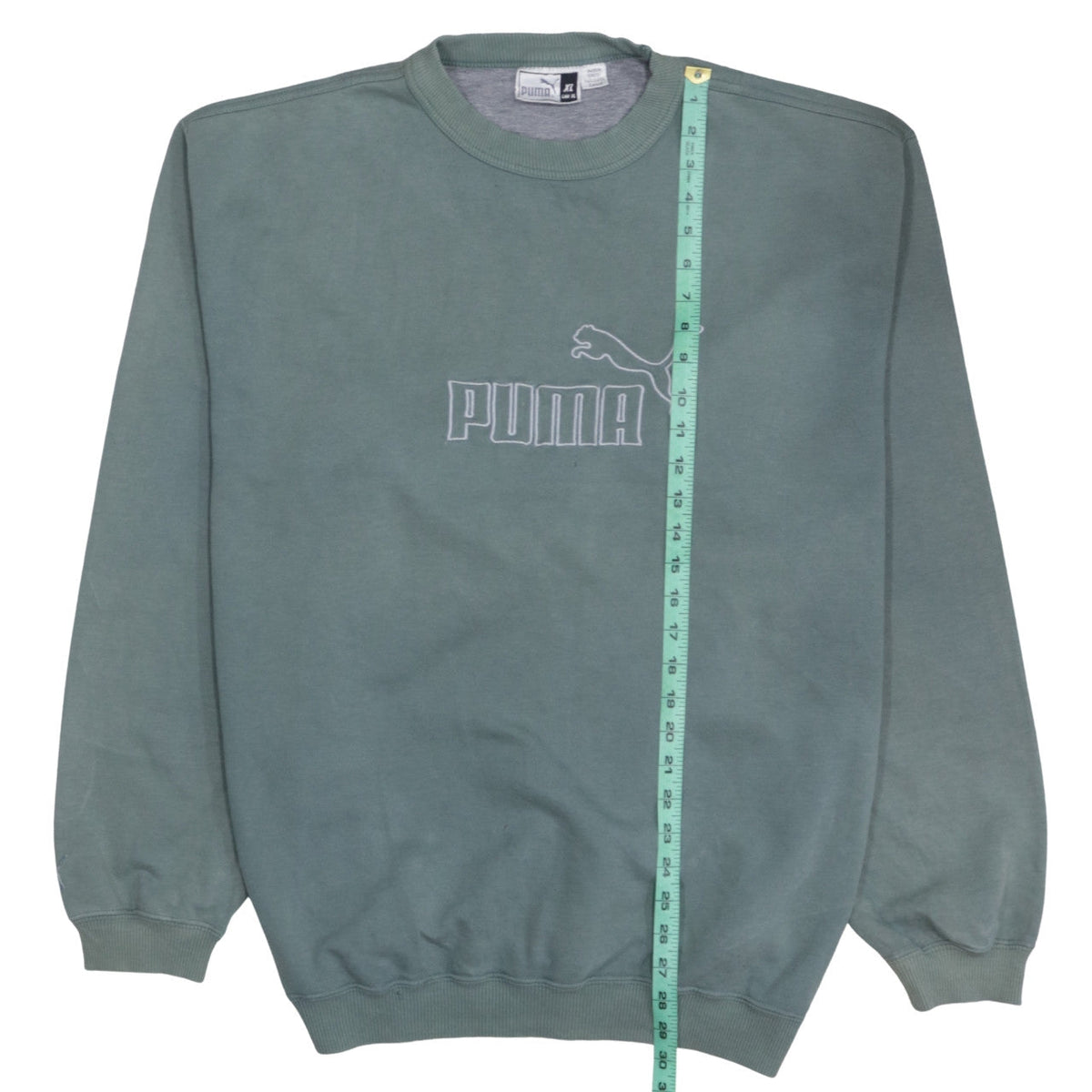 Mens UK Size XL PUMA Green Pullover Sweatshirt