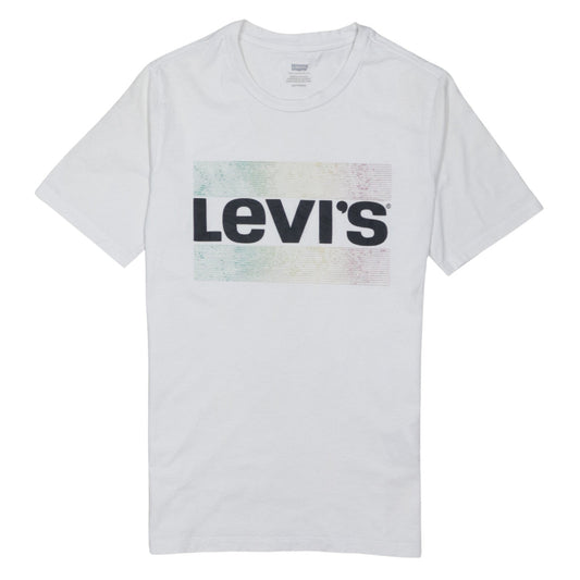 Mens UK Size XS Levi's White  T-Shirt