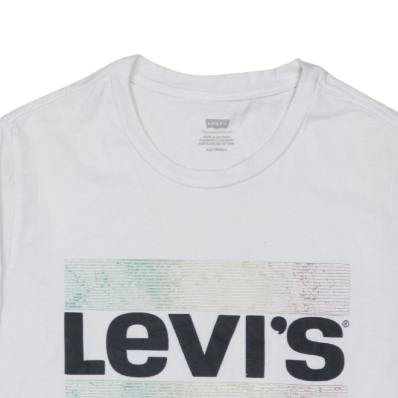 Mens UK Size XS Levi's White  T-Shirt