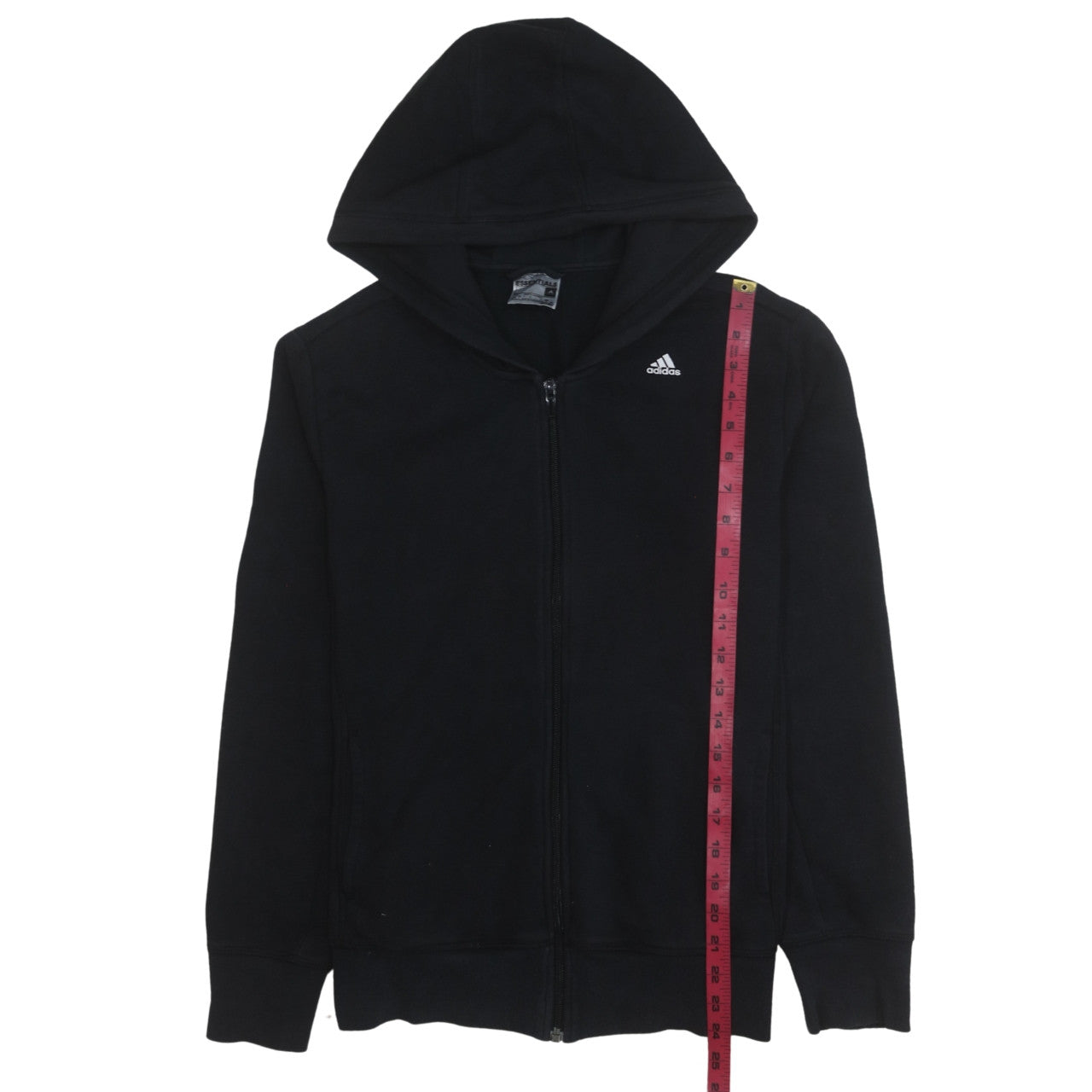 Womens UK Size L adidas Black Full Zip Hoodie