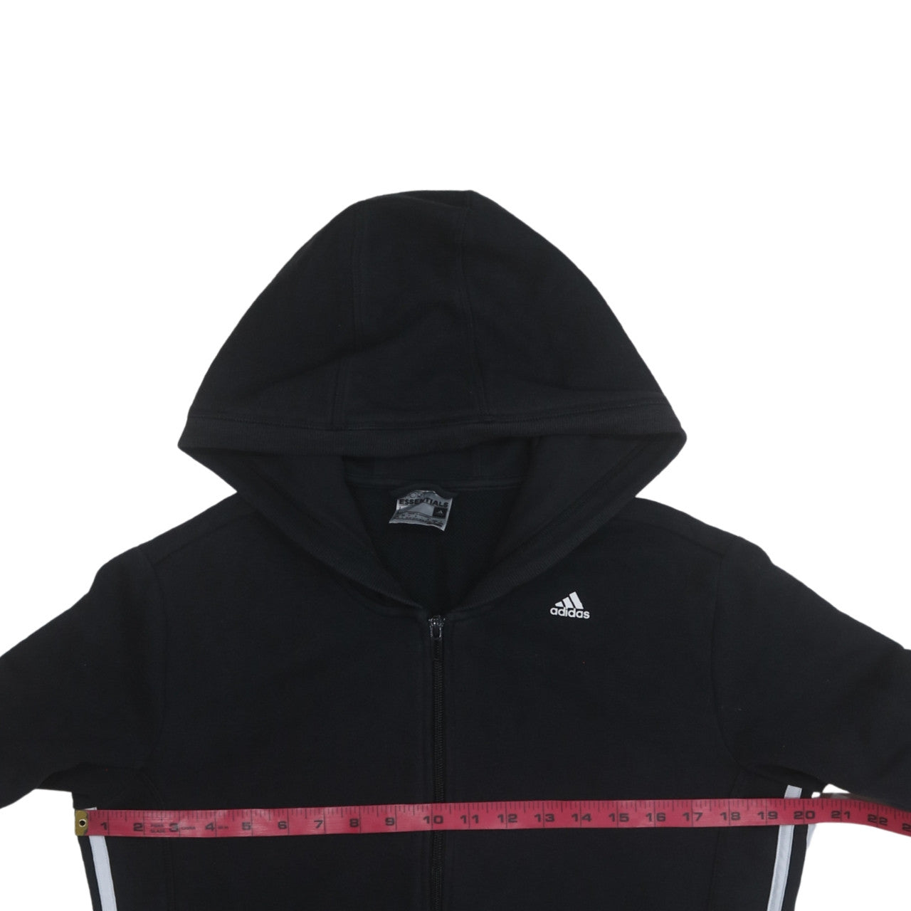 Womens UK Size L adidas Black Full Zip Hoodie