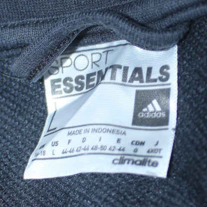 Womens UK Size L adidas Black Full Zip Hoodie