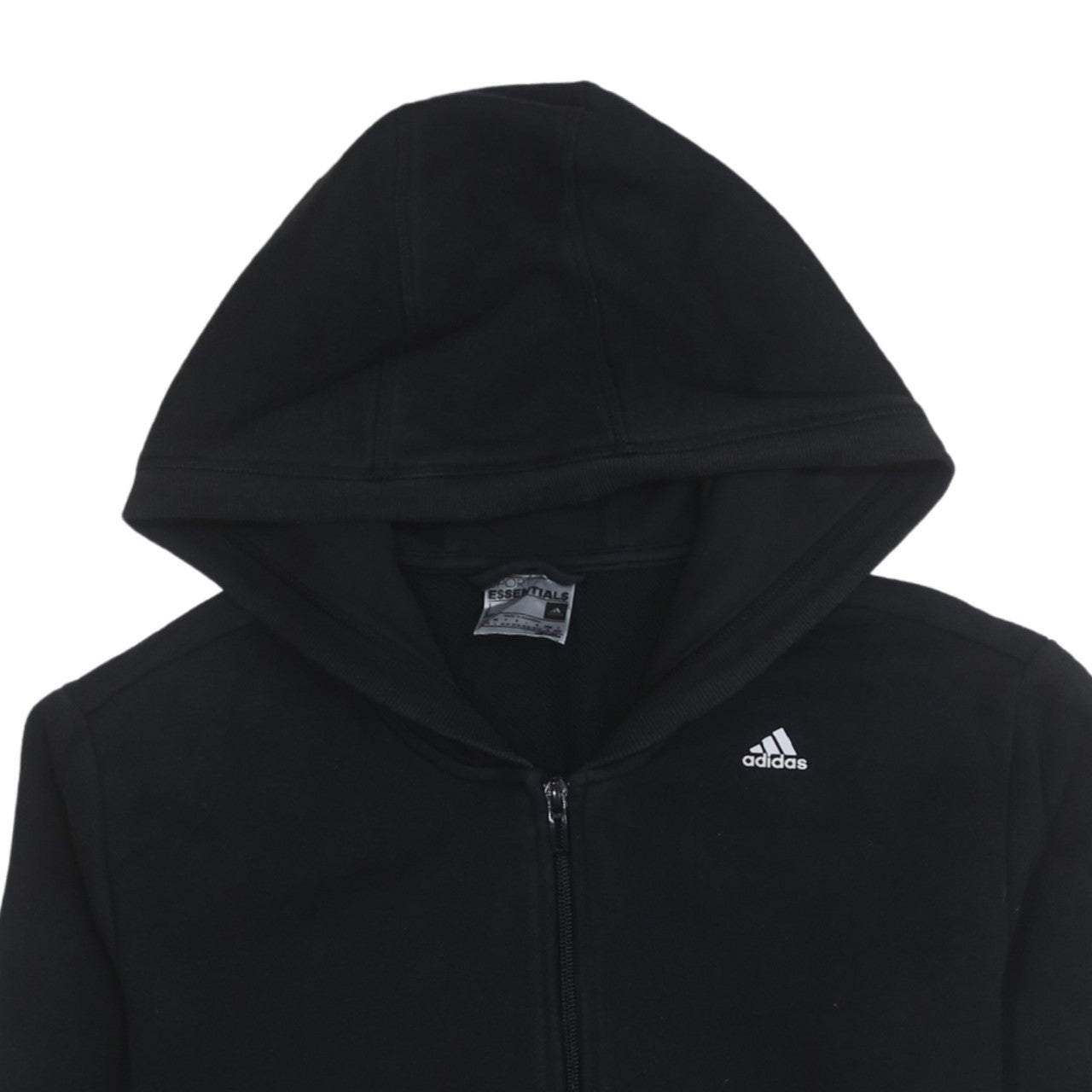 Womens UK Size L adidas Black Full Zip Hoodie