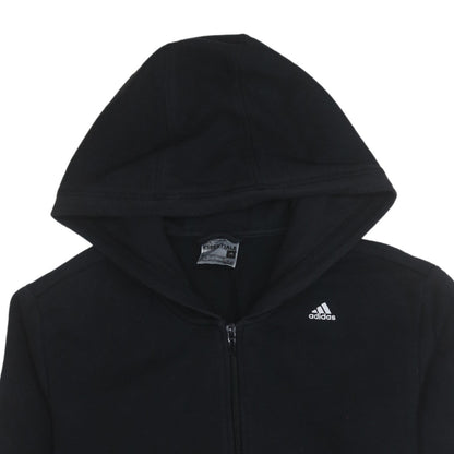 Womens UK Size L adidas Black Full Zip Hoodie