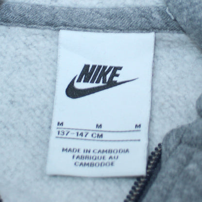 Nike Boys Grey Full Zip Hoodie Size 10-11Y Fleece Sportswear