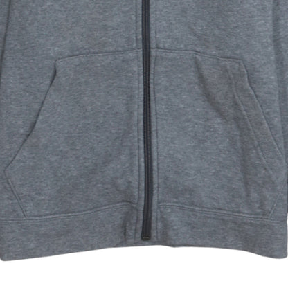 Nike Boys Grey Full Zip Hoodie Size 10-11Y Fleece Sportswear