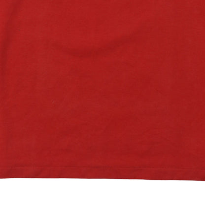 Lacoste Mens Red Long Sleeve Collared Cotton Polo Shirt XL
