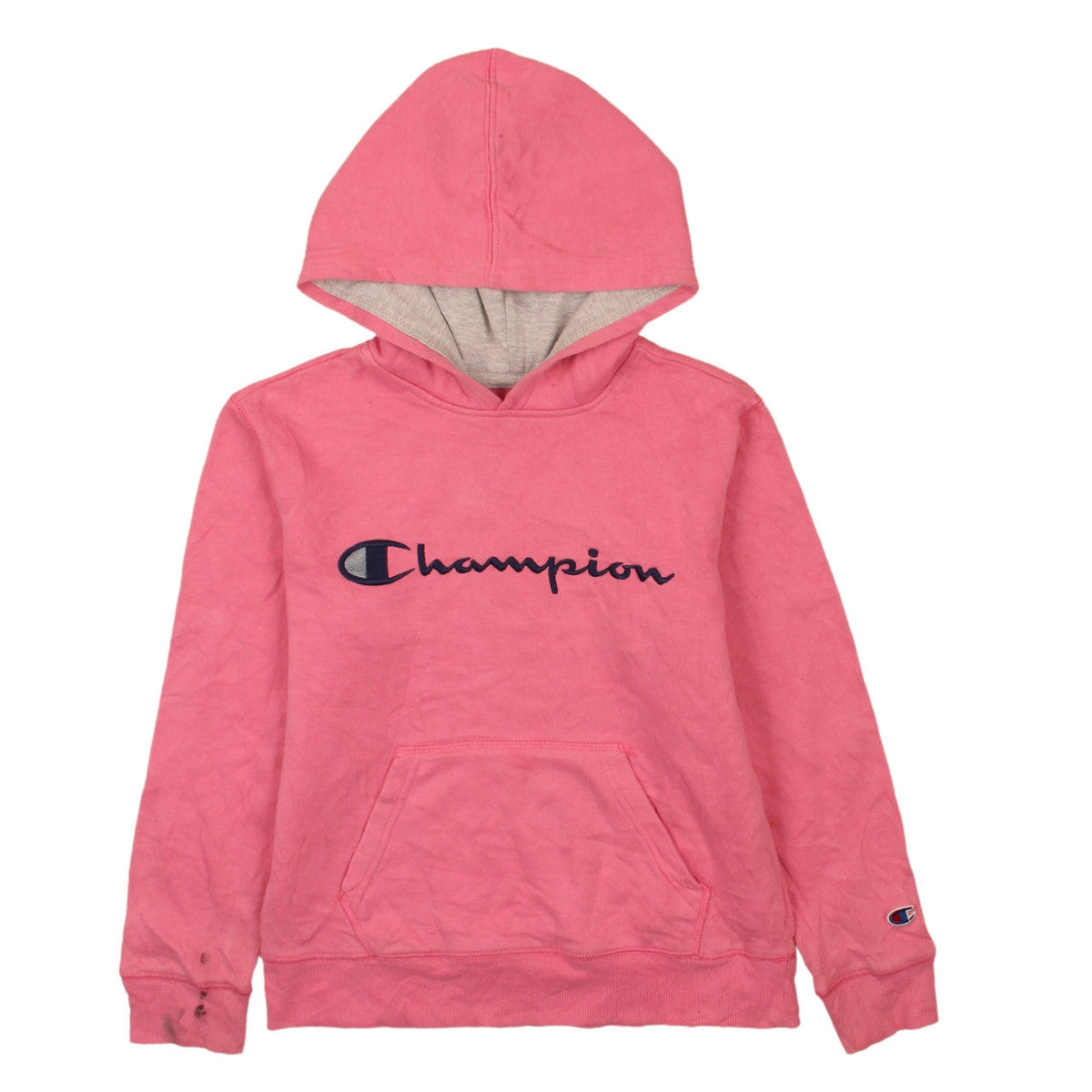 Womens UK Size M Champion Pink Pullover Hoodie