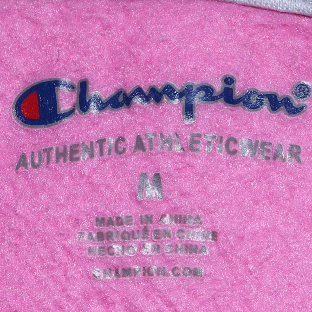Womens UK Size M Champion Pink Pullover Hoodie