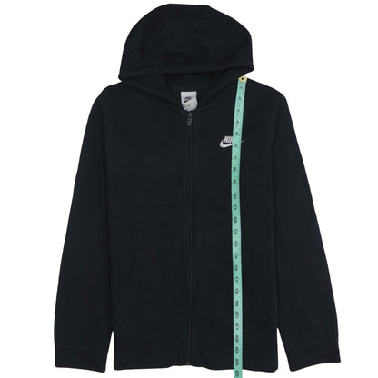 Nike Boys Black Full Zip Fleece Hoodie XL 158-170cm