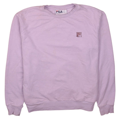 Womens UK Size M FILA Pink Pullover Sweatshirt