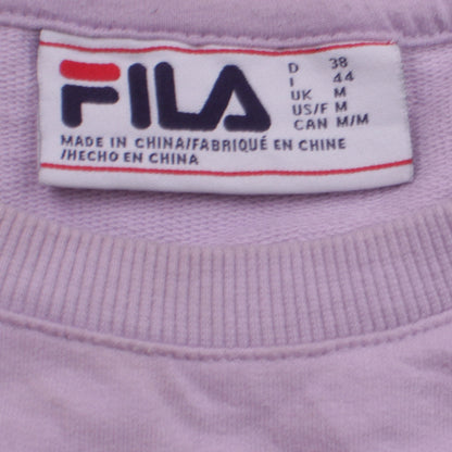 Womens UK Size M FILA Pink Pullover Sweatshirt