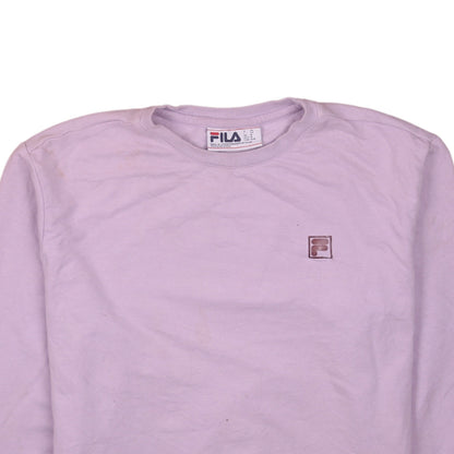 Womens UK Size M FILA Pink Pullover Sweatshirt