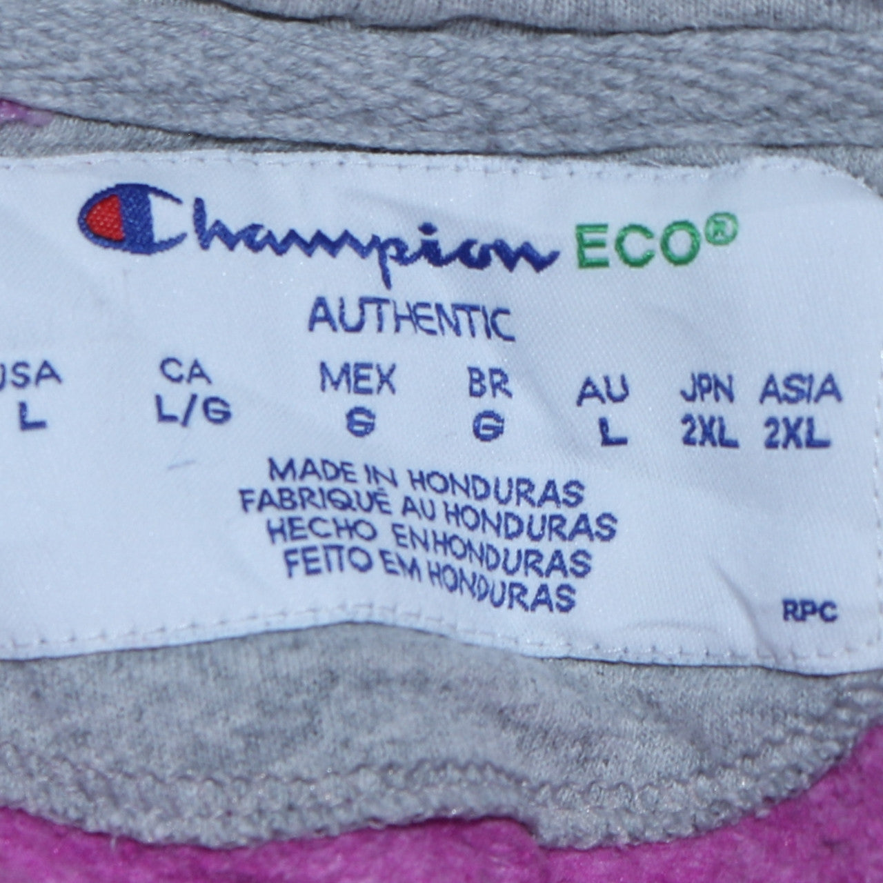 Womens UK Size L Champion Pink Pullover Hoodie