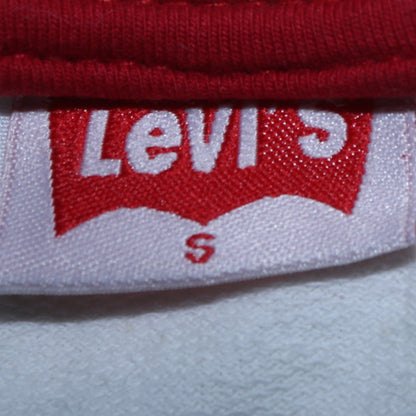 Mens UK Size S Levi's White Pullover Sweatshirt