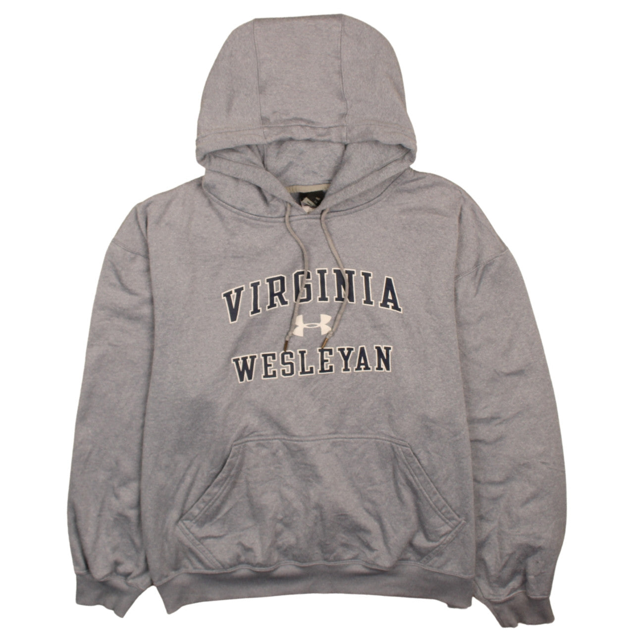 Mens UK Size L Under armour Grey Pullover Hoodie