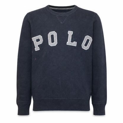 Mens UK Size S Polo Ralph Lauren Blue Pullover Sweatshirt