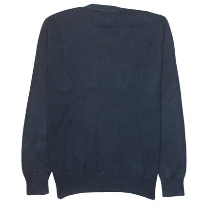 Mens UK Size S Polo Ralph Lauren Blue Pullover Sweatshirt