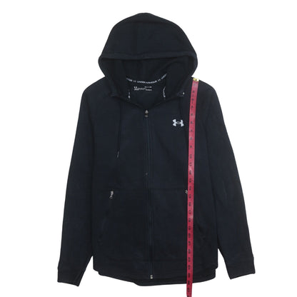 Mens UK Size S Under armour Black Full Zip Hoodie