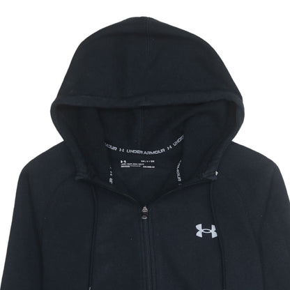 Mens UK Size S Under armour Black Full Zip Hoodie