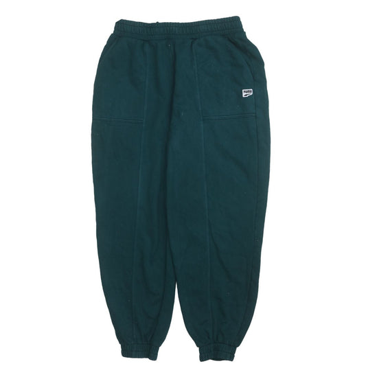 Mens UK Size M PUMA Regular Fit Jogger Green Trousers