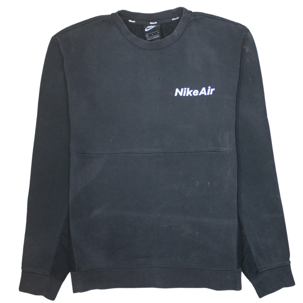 Mens UK Size M Nike Black Pullover Sweatshirt