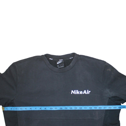 Mens UK Size M Nike Black Pullover Sweatshirt