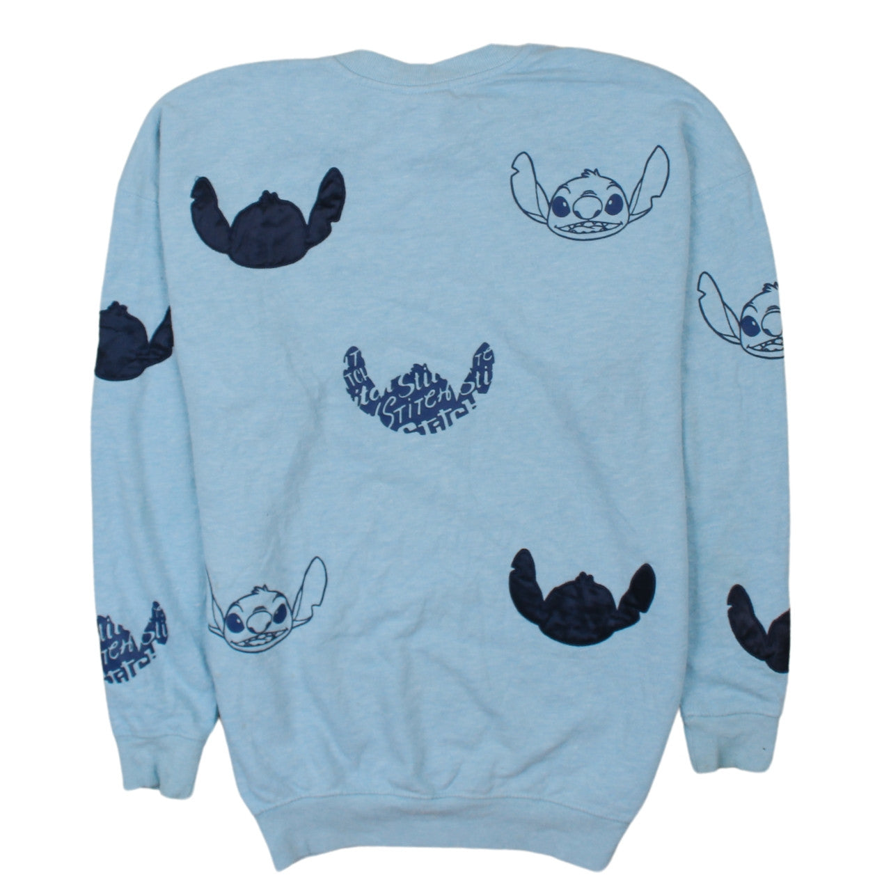 Womens UK Size S Disney Blue Pullover Sweatshirt