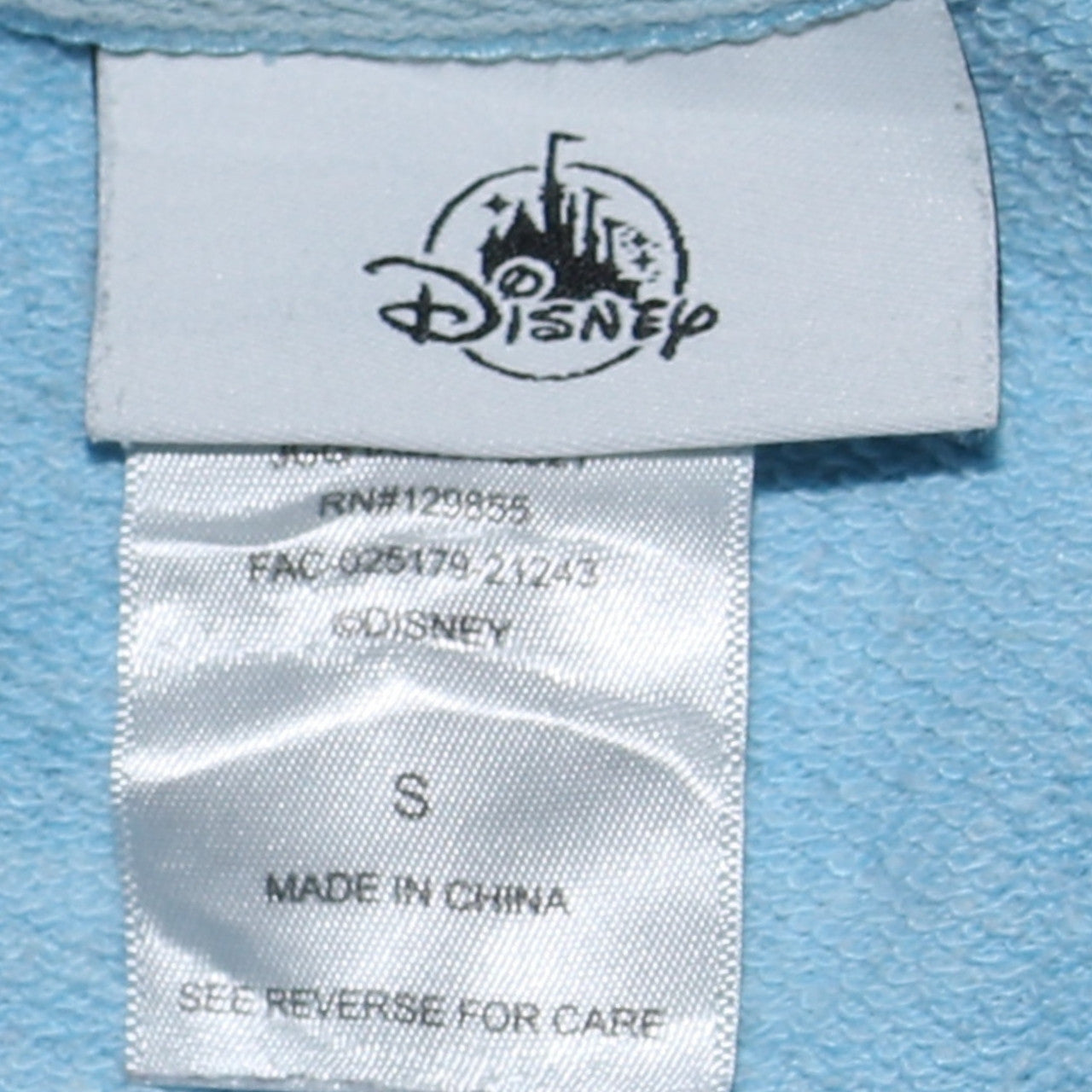 Womens UK Size S Disney Blue Pullover Sweatshirt
